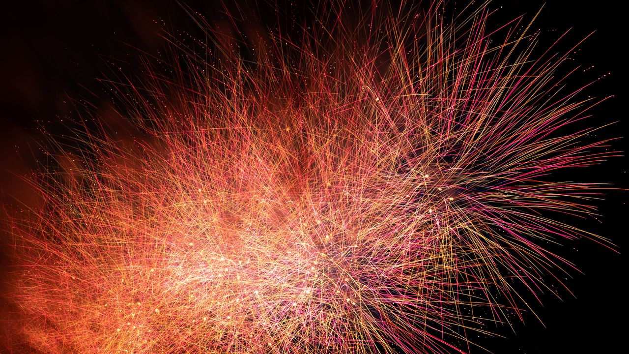 Wallpaper fireworks, sparks, holiday