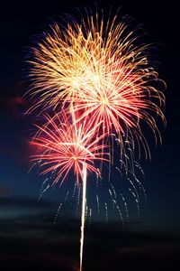 Preview wallpaper fireworks, sparks, holiday, sky, dark
