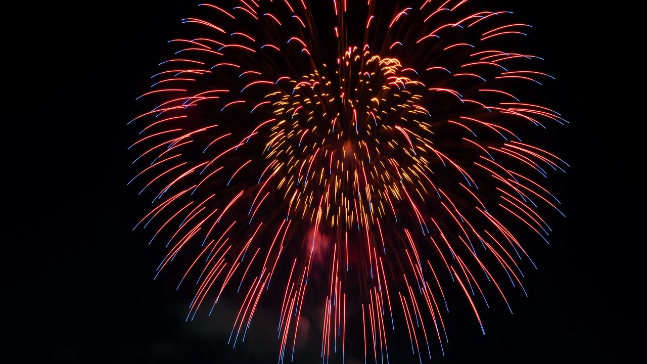 Wallpaper fireworks, sparks, lights, holiday, colorful