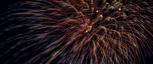 Preview wallpaper fireworks, sparks, long exposure, dark