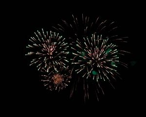 Preview wallpaper fireworks, sparks, night, holiday