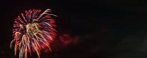 Preview wallpaper fireworks, sparks, night, sky, darkness