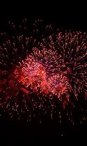 Preview wallpaper fireworks, sparks, red, celebration