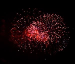 Preview wallpaper fireworks, sparks, red, celebration