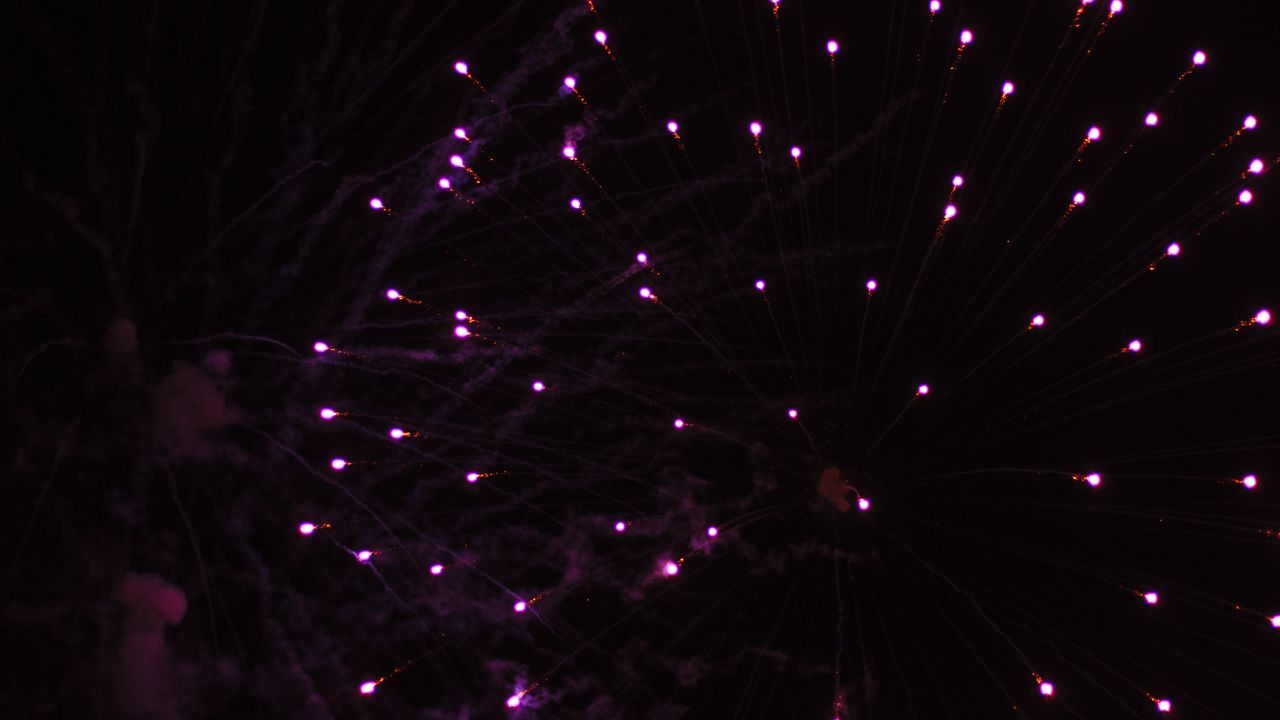 Wallpaper fireworks, sparks, shine, dark