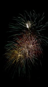 Preview wallpaper fireworks, sparks, sky, night, holiday, dark