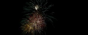 Preview wallpaper fireworks, sparks, sky, night, holiday, dark