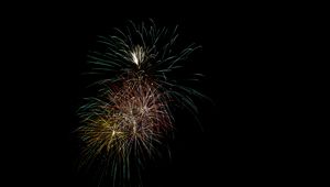 Preview wallpaper fireworks, sparks, sky, night, holiday, dark