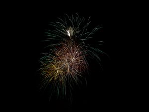 Preview wallpaper fireworks, sparks, sky, night, holiday, dark