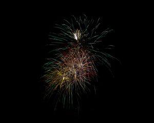 Preview wallpaper fireworks, sparks, sky, night, holiday, dark