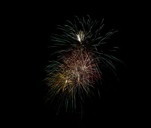 Preview wallpaper fireworks, sparks, sky, night, holiday, dark