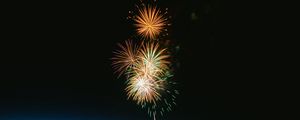 Preview wallpaper fireworks, sparks, sky, holiday, lights