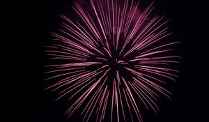 Preview wallpaper fireworks, sparks, sky, red, dark