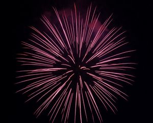 Preview wallpaper fireworks, sparks, sky, red, dark