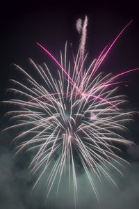 Preview wallpaper fireworks, sparks, smoke, black