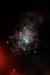 Preview wallpaper fireworks, sparks, smoke, sky, night
