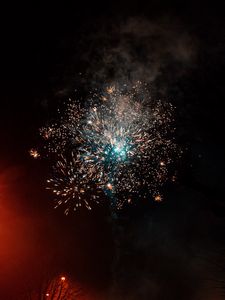 Preview wallpaper fireworks, sparks, smoke, sky, night