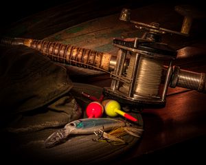 Preview wallpaper fishing rod, line, tackle, fishing
