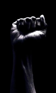 Preview wallpaper fist, hand, dark, black