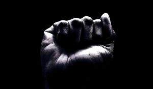 Preview wallpaper fist, hand, dark, black