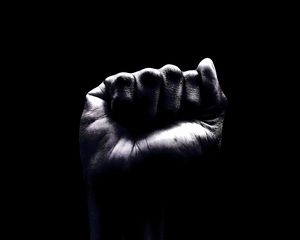 Preview wallpaper fist, hand, dark, black