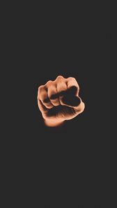 Preview wallpaper fist, hand, dark, punch