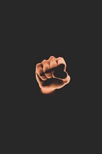 Preview wallpaper fist, hand, dark, punch