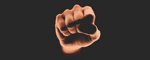 Preview wallpaper fist, hand, dark, punch