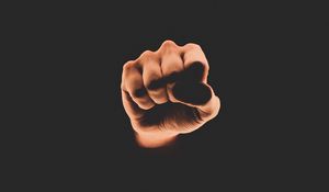 Preview wallpaper fist, hand, dark, punch