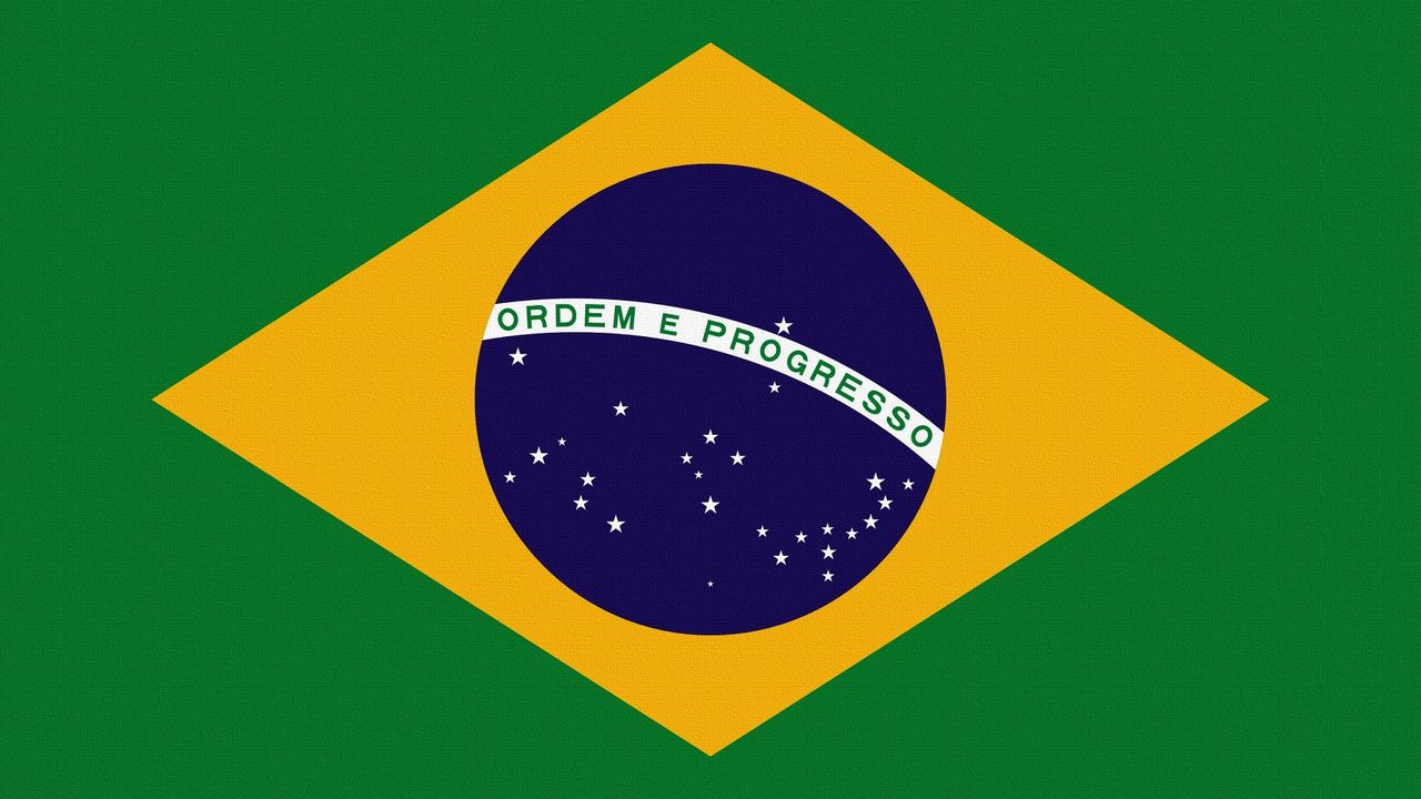 Wallpaper flag, brazil, symbolism