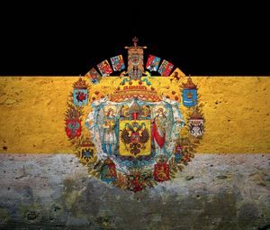 Preview wallpaper flag, coat of arms, russia, empire