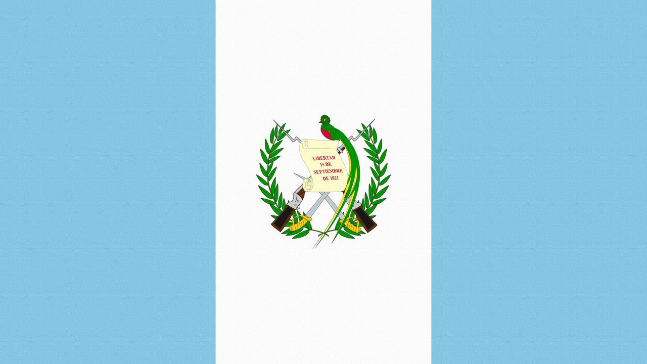 Wallpaper flag, emblem, guatemala