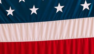 Preview wallpaper flag, fabric, stripes, stars, usa