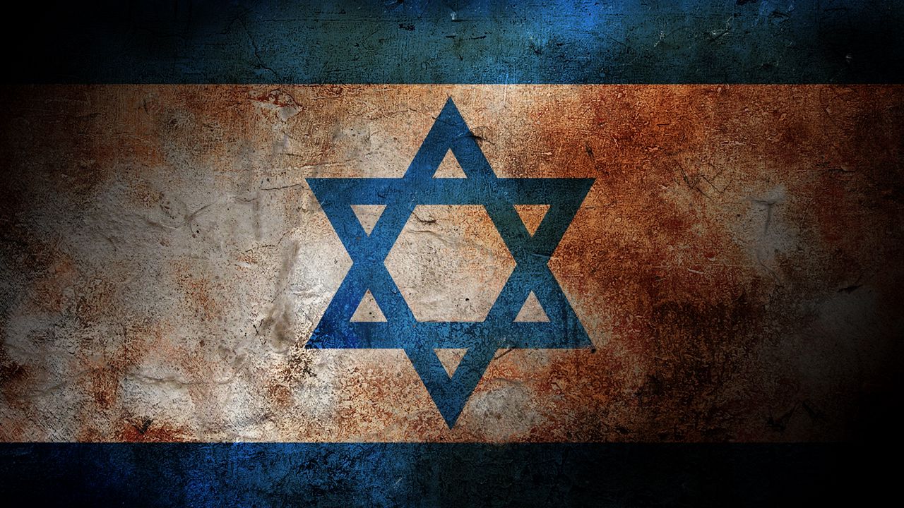 Wallpaper flag, israel, color, surface, paint