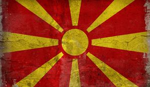 Preview wallpaper flag, macedonia, color, texture, spot