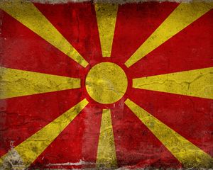 Preview wallpaper flag, macedonia, color, texture, spot