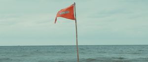 Preview wallpaper flag, ocean, water, waves