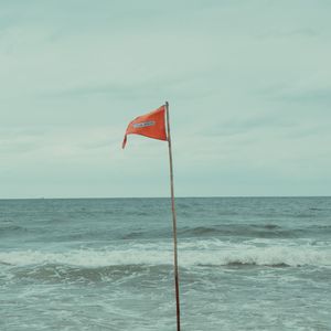 Preview wallpaper flag, ocean, water, waves