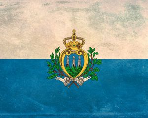 Preview wallpaper flag, san marino, texture, background, paint, stain