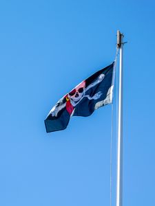Preview wallpaper flag, skull, jolly roger, pirates