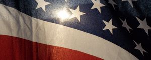 Preview wallpaper flag, stripes, lines, stars, cloth, usa