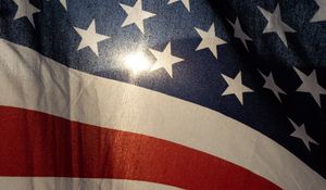 Preview wallpaper flag, stripes, lines, stars, cloth, usa