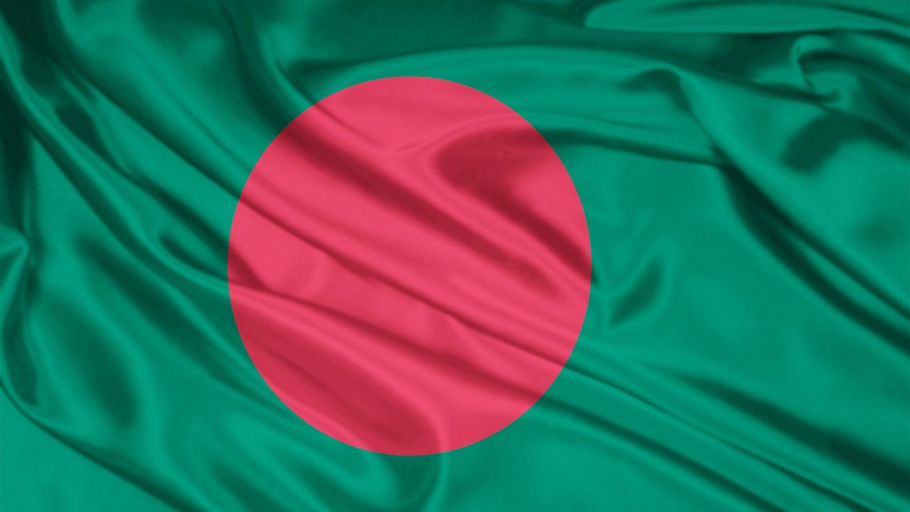 Wallpaper flag, symbols, colors, materials, silk, bangladesh