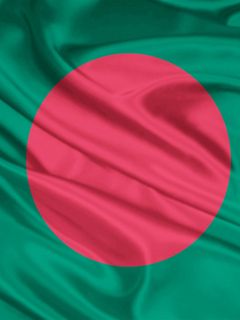 Download wallpaper 240x320 flag, symbols, colors, materials, silk,  bangladesh old mobile, cell phone, smartphone hd background