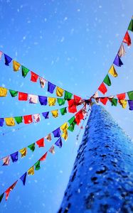 Preview wallpaper flags, colorful, holiday, snow