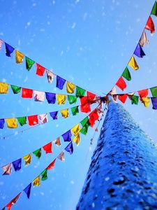 Preview wallpaper flags, colorful, holiday, snow