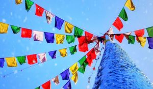 Preview wallpaper flags, colorful, holiday, snow