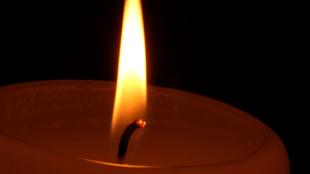 Wallpaper flame, candle, wick, fire, macro