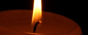 Preview wallpaper flame, candle, wick, fire, macro