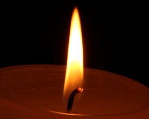 Preview wallpaper flame, candle, wick, fire, macro